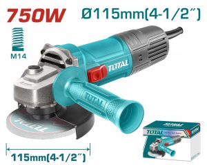 Total TG10711556E Γωνιακός Τροχός 750W - 115mm