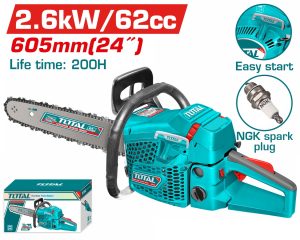 Total TG5622611 Βενζινοκίνητο Αλυσοπρίονο 62cc / 3.5HP / 60cm