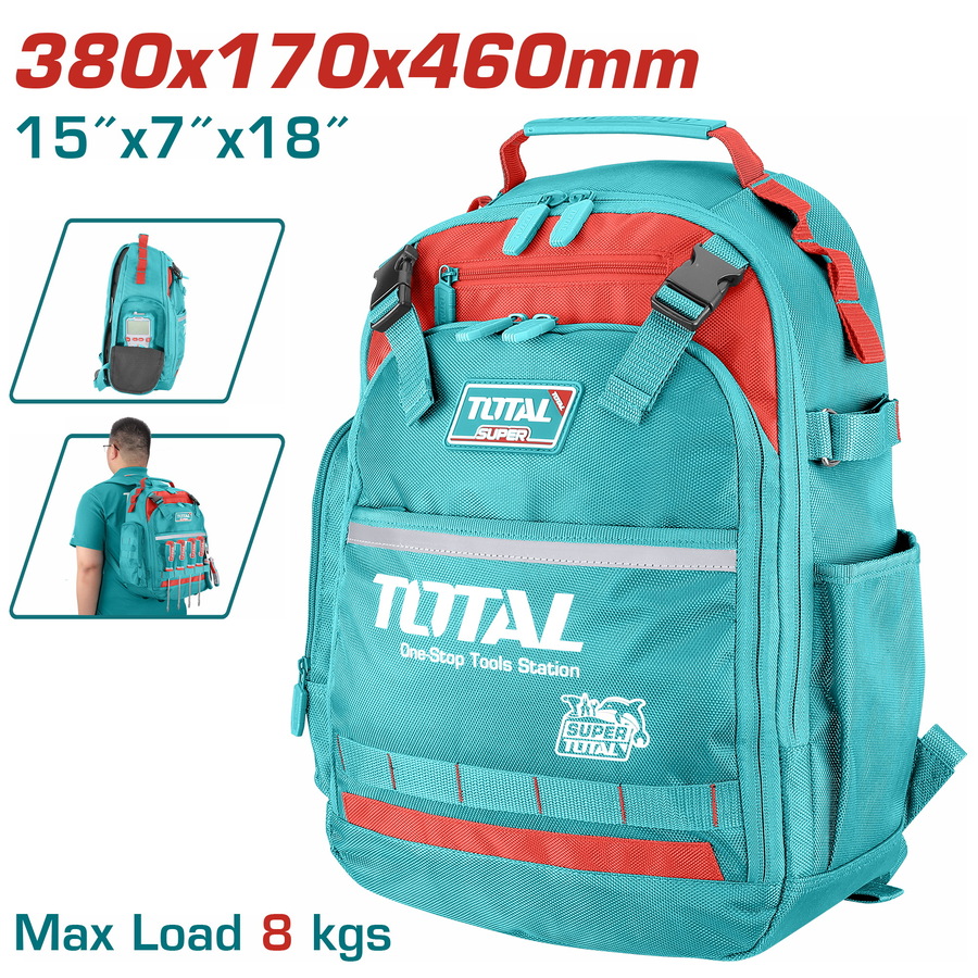 Total THBP02025 Εργαλειοθήκη Σακίδιο Πλάτης 380X170X460mm