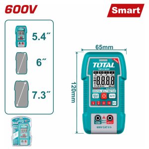 Total TMT516003 Πολύμετρο Ψηφιακό 600V True RMS με Μέτρηση AC/DC
