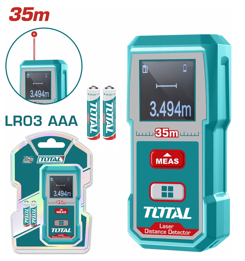 Total ΤMT53055 Μετρητής Αποστάσεων Laser 0.05 - 35m