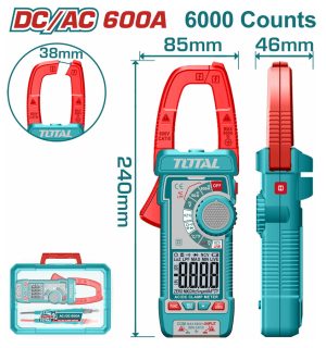 Total TMT766002 Αμπεροτσιμπίδα Ψηφιακή 600Α AC/DC True RMS