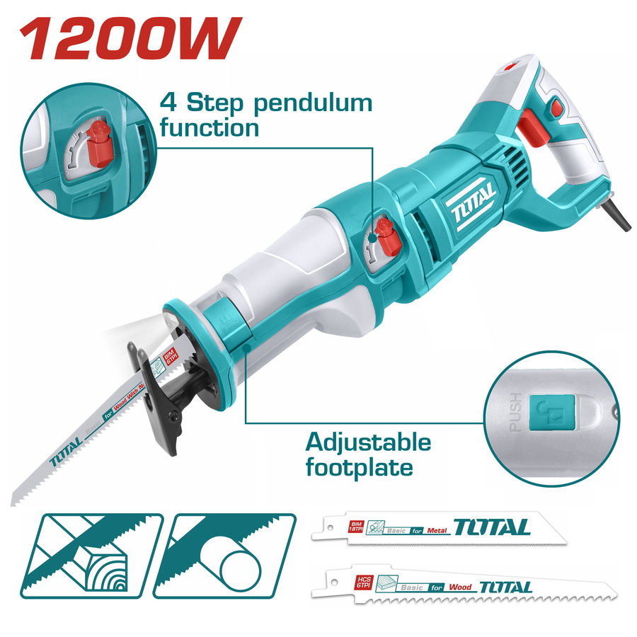 Total TS1001201 Σπαθοσέγα 1.200W