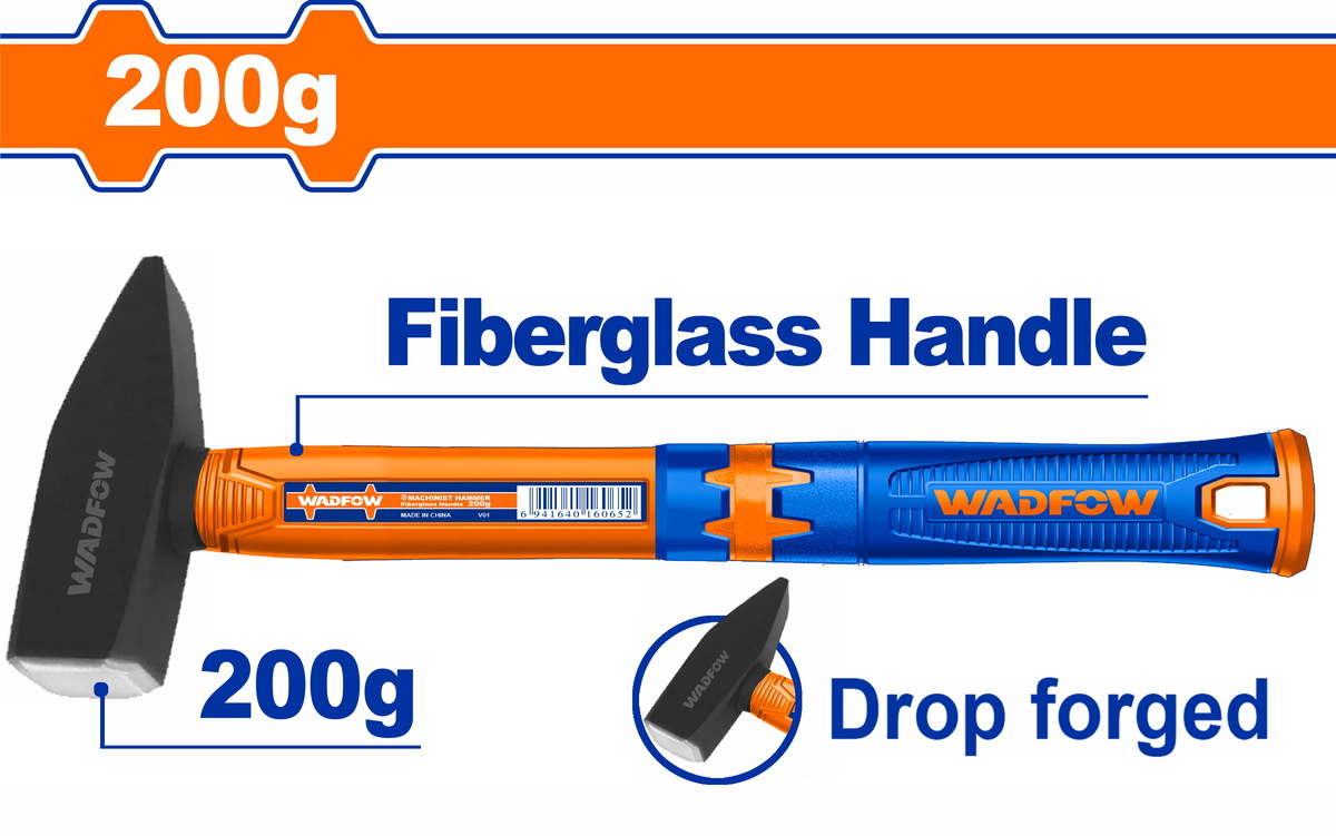 Wadfow WHM1302 Σφυρί Πένας με Λαβή Fiberglass 200gr