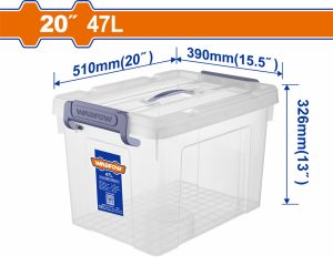 Wadfow WTB2350 Εργαλειοθήκη Χειρός Πλαστική 20" / 47Lit