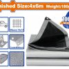 Wadfow WTQ8046 Μουσαμάς Αδιάβροχος 180gr/m² 4X6m Wadfow WTQ8046 Μουσαμάς Αδιάβροχος 180gr/m² 4X6m
