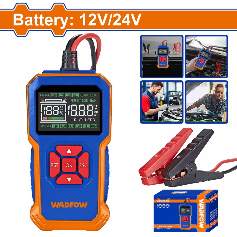 Wadfow WVTD1511 Ψηφιακός Ελεγκτής Μπαταρίας 12/24V Για Οχήματα Με Εύρος Τάσης 8V-36V