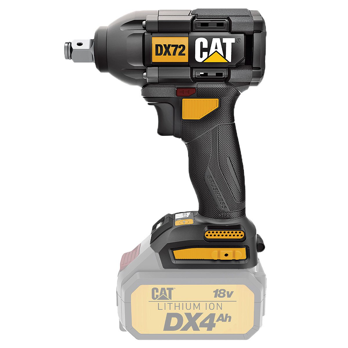 Cat DX72B Μπουλονόκλειδο Li-ion 18V με υποδοχή 1/2" Χωρίς Μπαταρία & Φορτιστή
