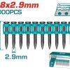Total TAC02381 Καρφιά Για Σκυρόδεμα38mm / 1000 Τεμάχια Για TCNLI9005 / TCNLI9008 / TCNLI420602E