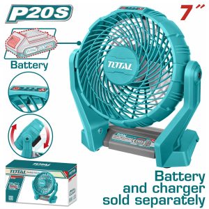 Total TFALI2007 Ανεμιστήρας Ρεύματος & Μπαταρίας Li-ion 20V / 7" Χωρίς Μπαταρία & Φορτιστή
