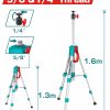 Total TLLT01572 Τρίποδας Αλουμινίου Για Αλαφάδια Laser 5/8" & 1/4" 1.5m