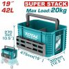 Total TPBXS104 Εργαλειοθήκη Πλαστική Ανοιχτή 19" / 42L Total TPBXS104 Εργαλειοθήκη Πλαστική Ανοιχτή 19" / 42L