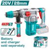Total TRHLI20286 Πιστολέτο Πνευματικό Μπαταρίας Li-ion 20V / 28mm Χωρίς Μπαταρία & Φορτιστή Brushless Motor