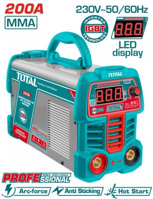 Total TW220069E Ηλεκτροκόλληση Inverter MMA με Μέγιστο Ρεύμα Συγκόλλησης 200A και Κύκλο Εργασίας 40% 230V