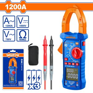 Wadfow WDΜ8801 Αμπεροτσιμπίδα Ψηφιακή AC 1200A / 6000 counts