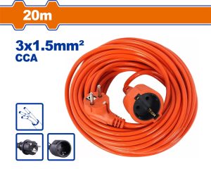 Wadfow WEJAG05 Μπαλαντέζα - Καλώδιο Επέκτασης 3Χ1.5mm 20m