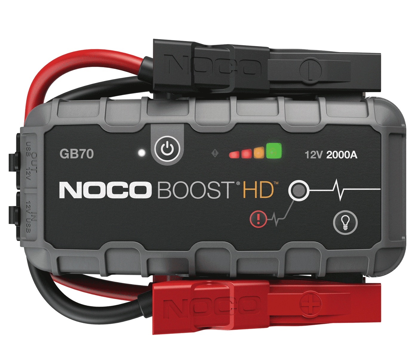Noco Boost Gb70 Hd Ultrasafe Φορητός Εκκινητής Μπαταρίας Αυτοκινήτου & Μοτοσυκλέτας 2000A με Power Bank / USB 12V